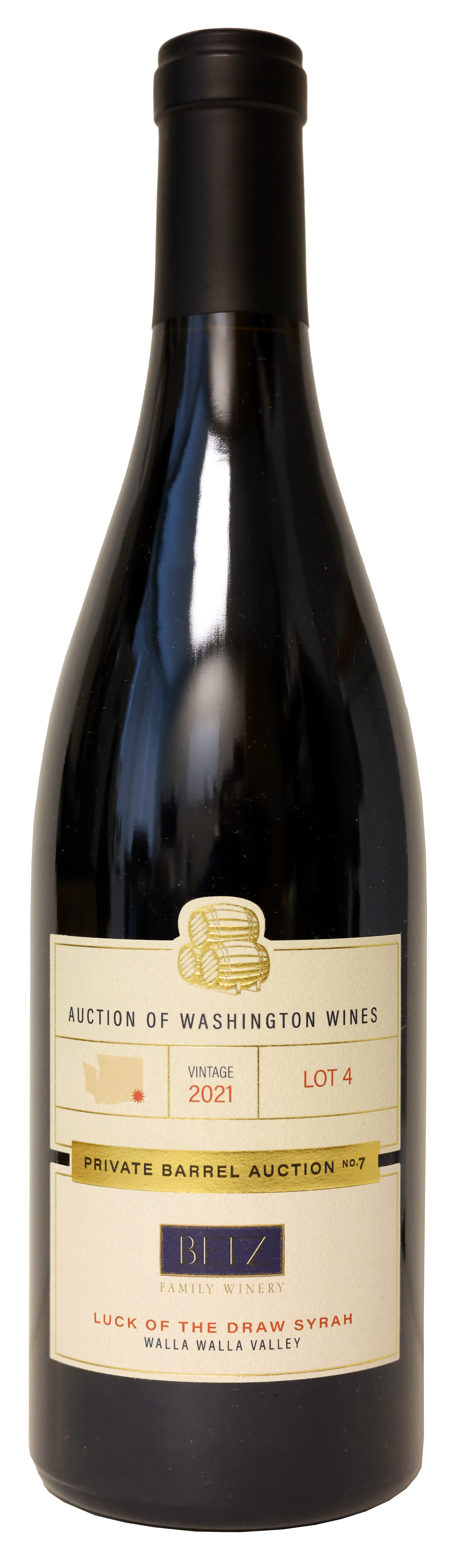 2021 Betz Luck of the Draw Lot 4 Syrah, Columbia Valley