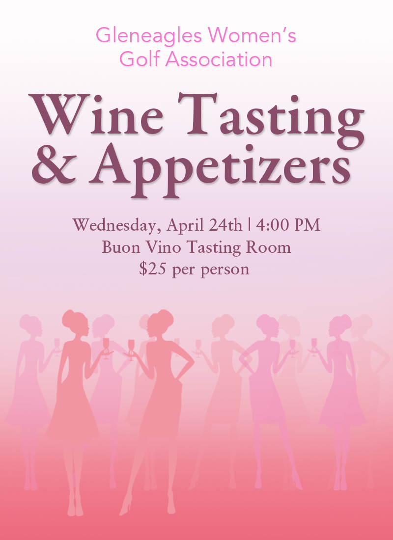 GWGA Wine Tasting April 24th | 4:00 PM