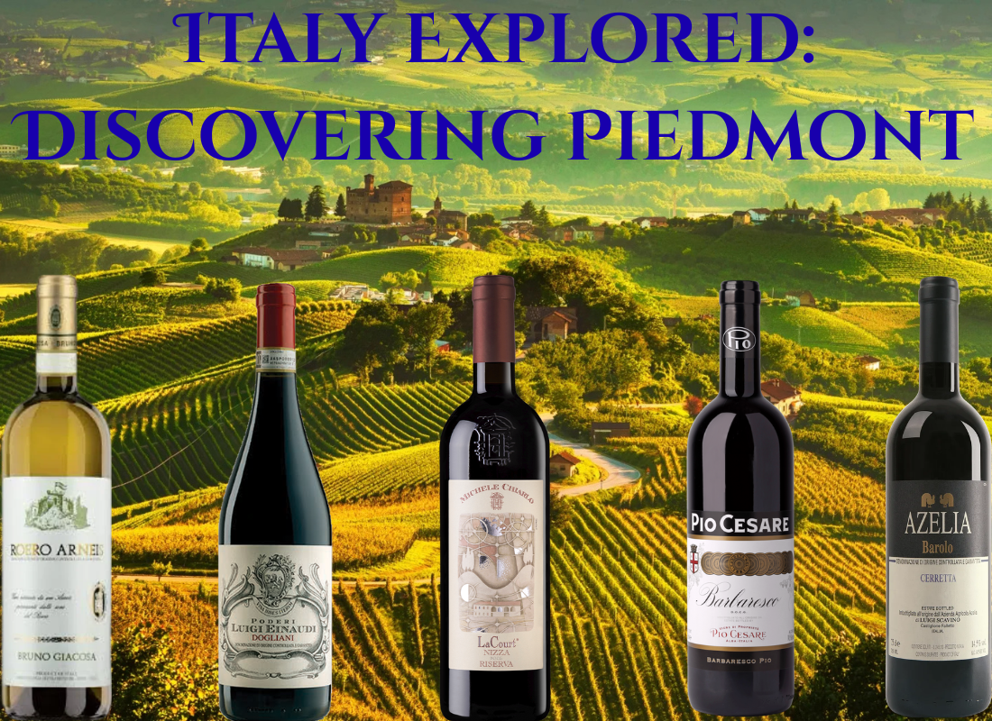 Italy Explored: Discovering Piedmont | Tuesday, August 18th 6:00 P.M.
