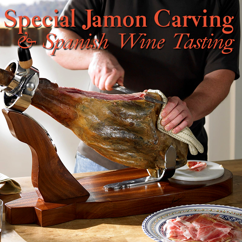Jamon Carving and Spanish Wine Tasting | July 27th  5:30 PM