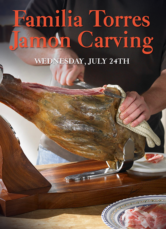 Jamon Carving and Spanish Wine Tasting | July 24th  6:00 PM