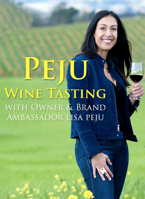 Peju Tasting with Lisa Peju | April 25th - 6:30 PM