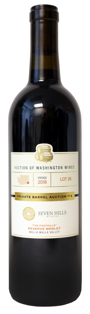 2018 Seven Hills "The Foothills" Reserve Merlot, Columbia Valley