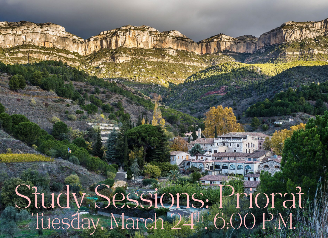 Study Sessions: Priorat Tuesday, March 24th, 6:00 P.M.