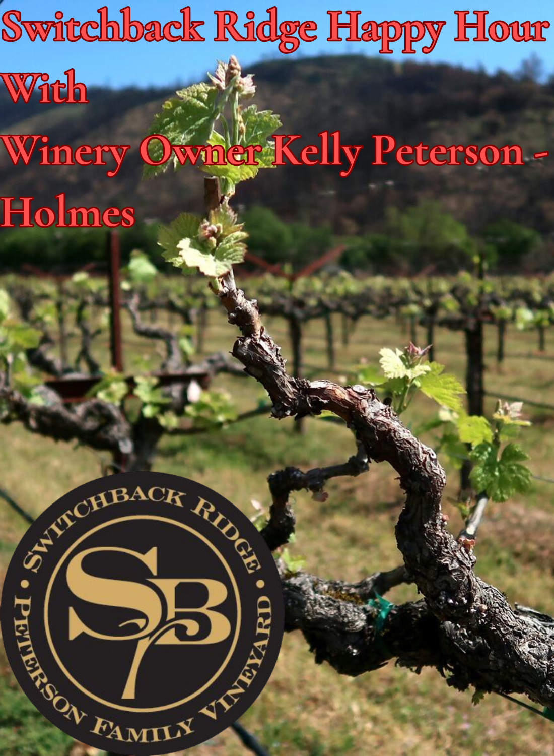 Switchback Ridge Happy Hour with Winery Owner Kelly Peterson Holmes | Wednesday, October 21st, 6:00 P.M.