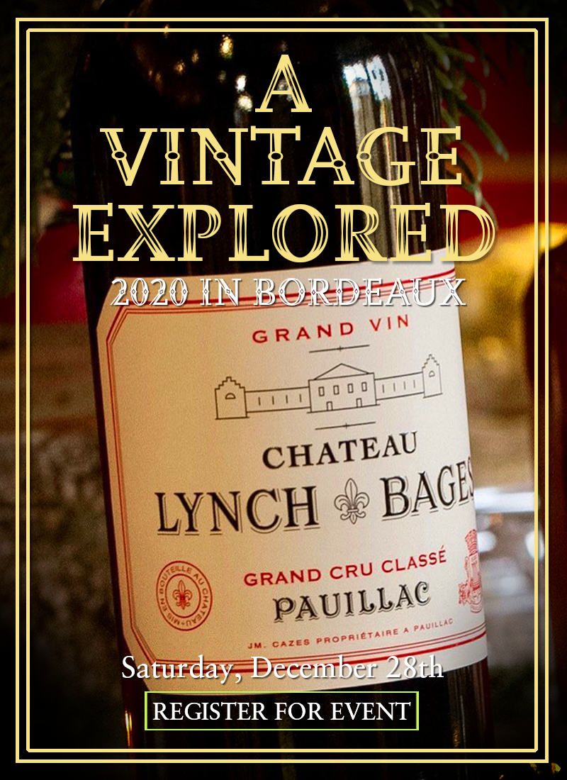 A Vintage Explored: 2020 in Bordeaux | Sat. Dec, 28th 5:00 PM