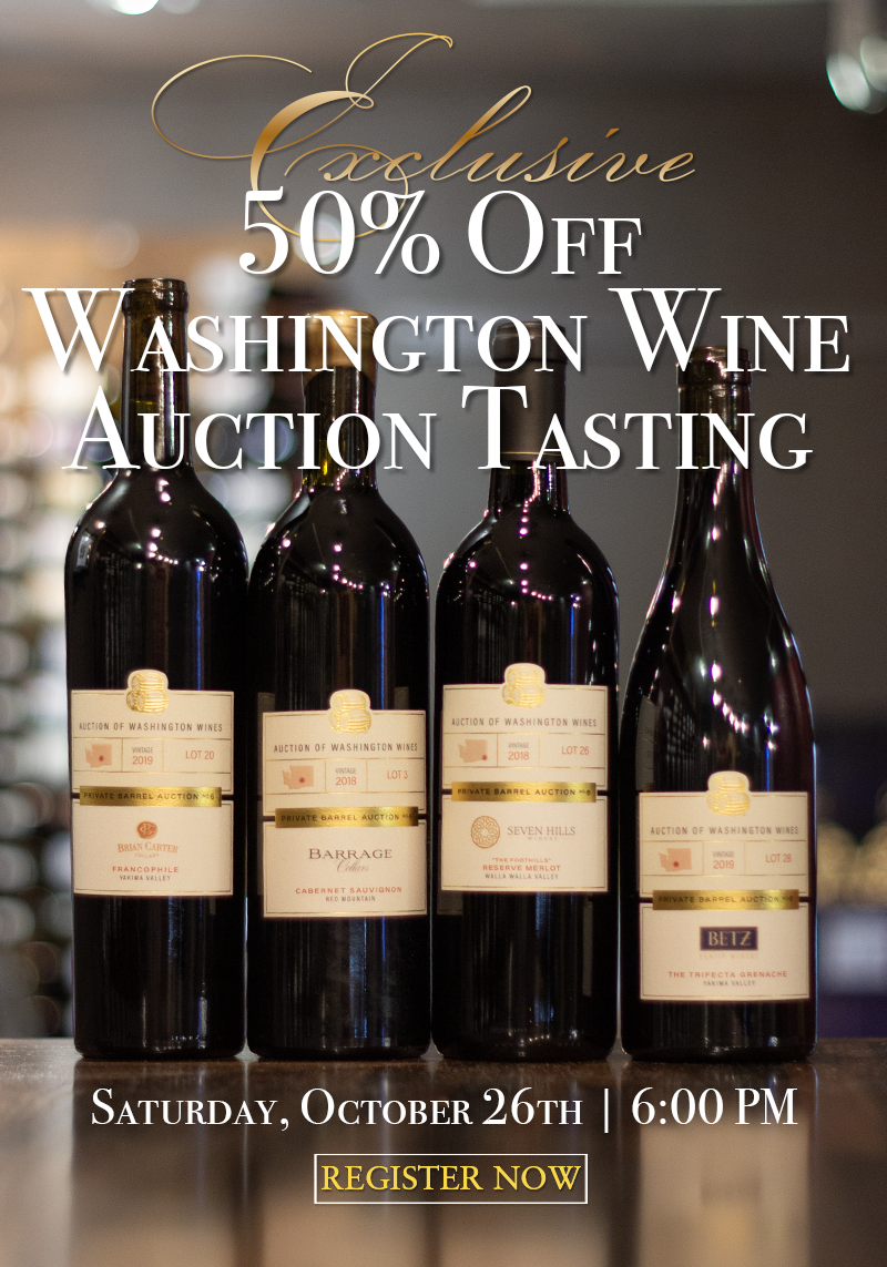 Washington Auction Wine Tasting 2024 | Oct. 26th 6:00 PM