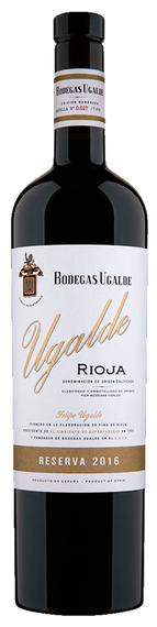 2016 Bodegas Ugalde Rioja Reserva, Spain